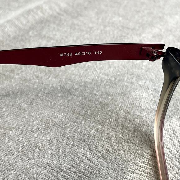 Bellagio Ombre Brown Red Glasses Frames Eyeglasses 748 49 18 145 - Picture 7 of 7